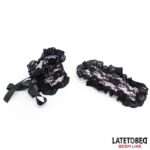 2 Piece Set Lace lindfold and Handcuffs - Image 2