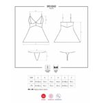 810-BAB-2 Babydoll and Thong White - Image 3