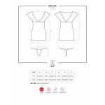 821-CHE-1 Chemise and Thong Black - Image 3