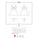 838-BAB-3 Babydoll and Thong Red - Image 3