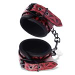 Adjustable Ankle Cuffs Diamond Vegan Leather - Image 2