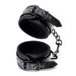 Adjustable Ankle Cuffs Sapphire Vegan Leather - Image 2