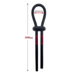 Adjustable Lasso Cock Ring Solid Silicone Black - Image 2