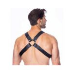 Adjustable Leather Harness with Buckles - Image 2