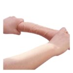 Alex Curved Dildo with Testicles G-Spot Suction Cup Flesh - Image 8