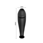Anal Plug Black with Remote Control - Image 6