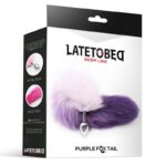 Anal Plug Purple and White Foxy Tail Size S - Image 3