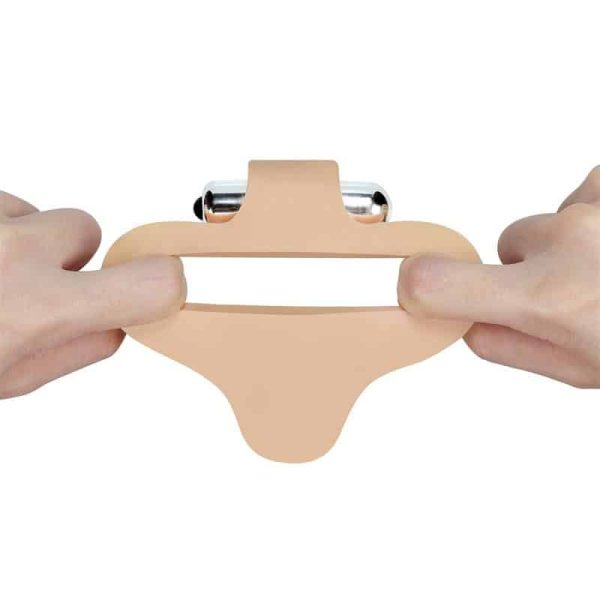 Anal Stimulator The Ultra Soft Bead 6.5 with Vibration Flesh - Image 4