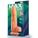 Andi Realistic Dildo with Testicles 9.1 Flesh - Image 4