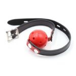 Ball Gag Breathable Black/Red - Image 6