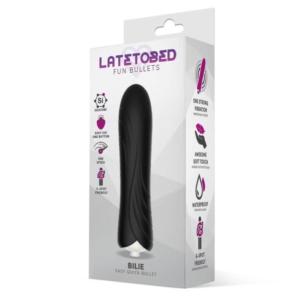 Bilie Easy Quick Vibrating Bullet Silicone Black - Image 2