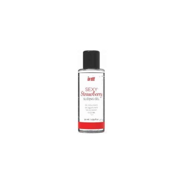 Black Brazilian Panty and Strawberry Slide Gel 50 ml - Image 2