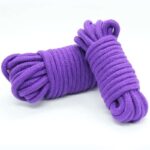 Bondage Cotton Rope 10 Meter Purple - Image 2