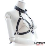 Bondage Harness with Open Cups and Chains - Image 3