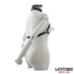 Bondage Strap Bra with Gag and Nipple Clamps - Image 5