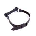 Bone Gag Ball Adjustable Silicone Black - Image 3