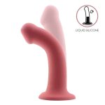 Bouncy Liquid Silicone Dildo Hiper Flexible 6.5 - 16.5 cm Size S Burgundy - Image 2