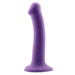 Bouncy Liquid Silicone Dildo Hiper Flexible 6.5 - 16.5 cm Size S Purple - Image 3