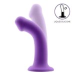 Bouncy Liquid Silicone Dildo Hiper Flexible 7 - 18 cm Size M Purple - Image 2