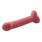 Bouncy Liquid Silicone Dildo Hiper Flexible 7.5 - 19 cm Size L Burgundy - Image 4