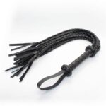 Braided Flogger 75 cm Black - Image 2
