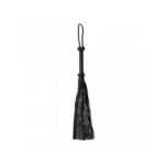 Braided Flogger Leather Black - Image 2