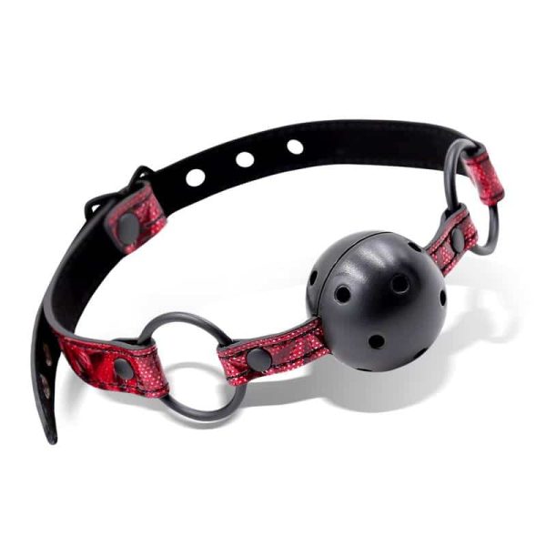 Breathable Gag Ball Diamond Vegan Leather - Image 2