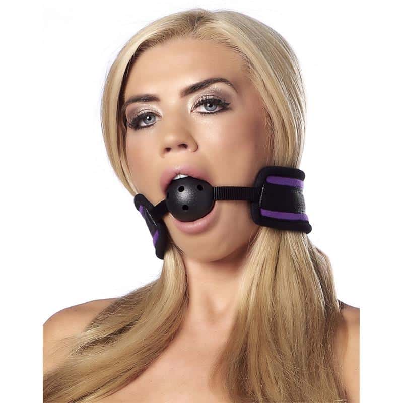 Breathable-Gag-Ball-Purple Breathable Gag Ball Purple - Image 1