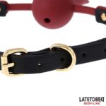 Breathable Silicone Ball Gag with Rose Adjustable 47-56 cm - Image 6