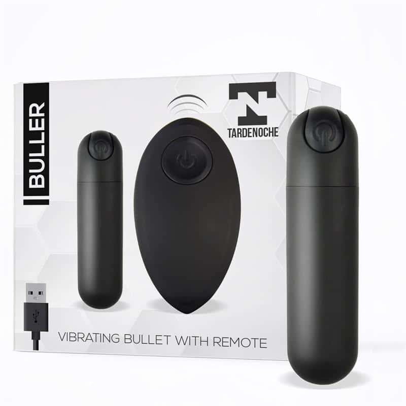 Buller-Vibrating-Bullet-Remote-Control-USB-Silicone-Black Buller Vibrating Bullet Remote Control USB Silicone Black - Image 1