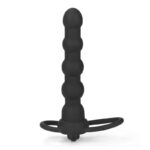 Butt Plug Double Prober with Vibration Black - Image 3