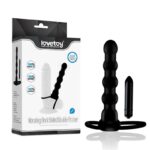 Butt Plug Double Prober with Vibration Black - Image 9