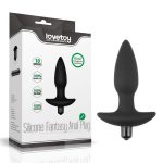 Butt Plug Fantasy Plug with Vibration Black - Image 6