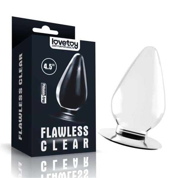 Butt Plug Flawless Clear 4.5 Clear - Image 2