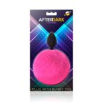 Butt Plug with Pompon Pink Size S - Image 2