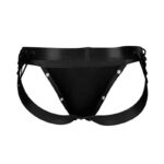 C4M14 Desire Jockstrap Leatherette Black - Image 4
