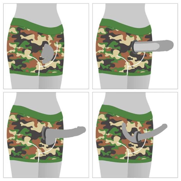 Camo Strapon Shorts 38-42 - Billede 3