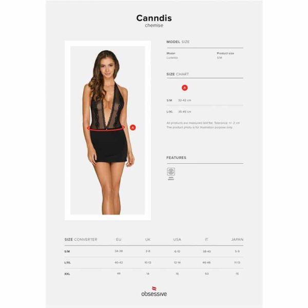 Canndis Dress with Plunging Neckline - Image 3