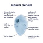 Cloud Dancer Clit Sucker and Vibe Blue - Image 4