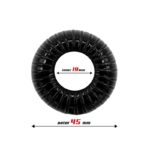 Cock Ring Super Flexible and Resistant Striped 1.9 cm Black - Image 2
