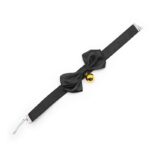Collar with Bow and Bell 36 cm Size L Black - Image 3