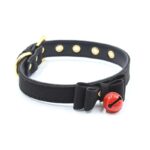Collar with Bow and Rattle 44 cm Black/Red - Image 2