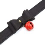 Collar with Bow and Rattle 44 cm Black/Red - Image 6