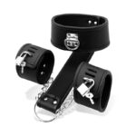 Collar with Handcuffs Set Vegan Leather - Image 2
