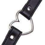 Collar with Heart Shaped Hoop Adjustable 41,5 cm Black - Image 5