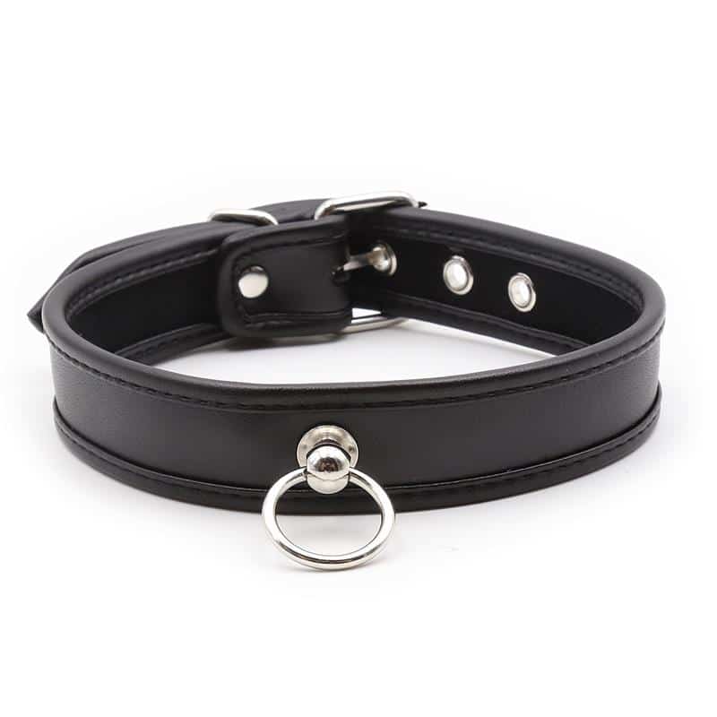 Collar-with-Hoop-Black Collar with Hoop Black - Image 1