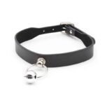 Collar with Hoop and Bell Black - Image 2