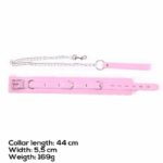 Collar with Leash Pastel Pink - Image 8