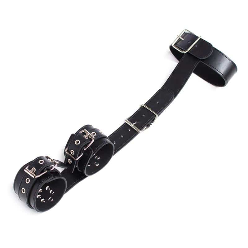 Collar-with-Restraints-Adjustable-Black Collar with Restraints Adjustable Black - Image 1