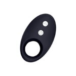 Darkblack Vibrating Ring with Led Remote Control USB Silicone - Image 4